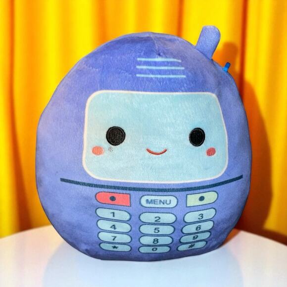 Squishmallows Plush Pillow Gamer Squad Tadita Cell Phone Kellytoy Blue Shower 8" - Picture 9 of 9